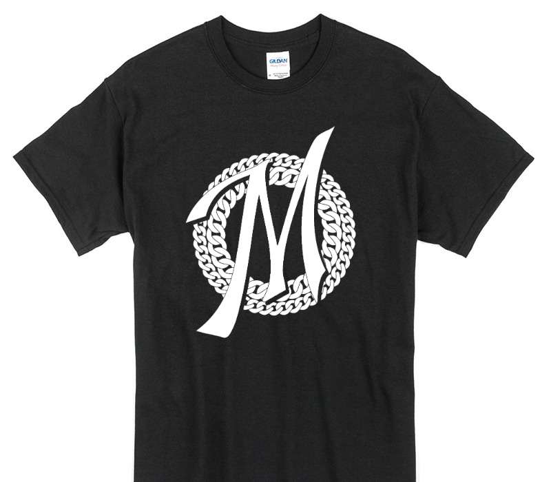 Custom Gildan 100% Cotton Black T-Shirt