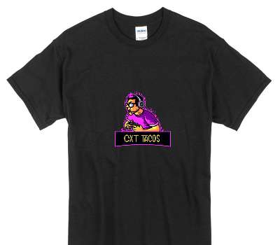 Custom Gildan 100% Cotton Black T-Shirt