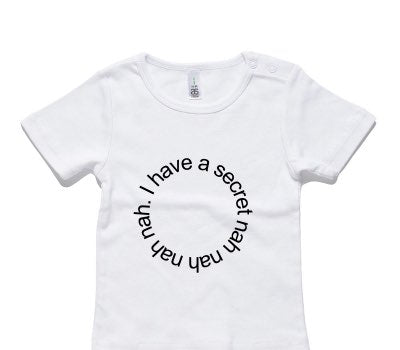 Custom AS Colour White Baby T-Shirt
