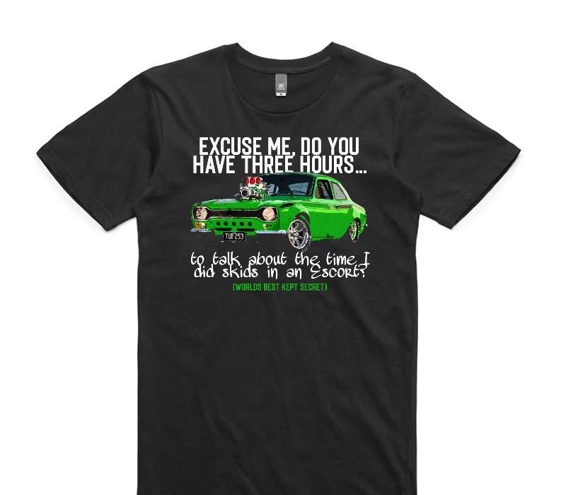 Custom AS Colour 100% Cotton Black T-Shirt
