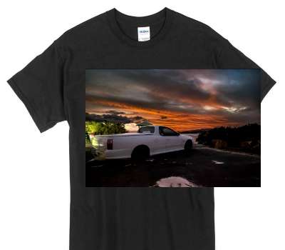 Custom Gildan 100% Cotton Black T-Shirt