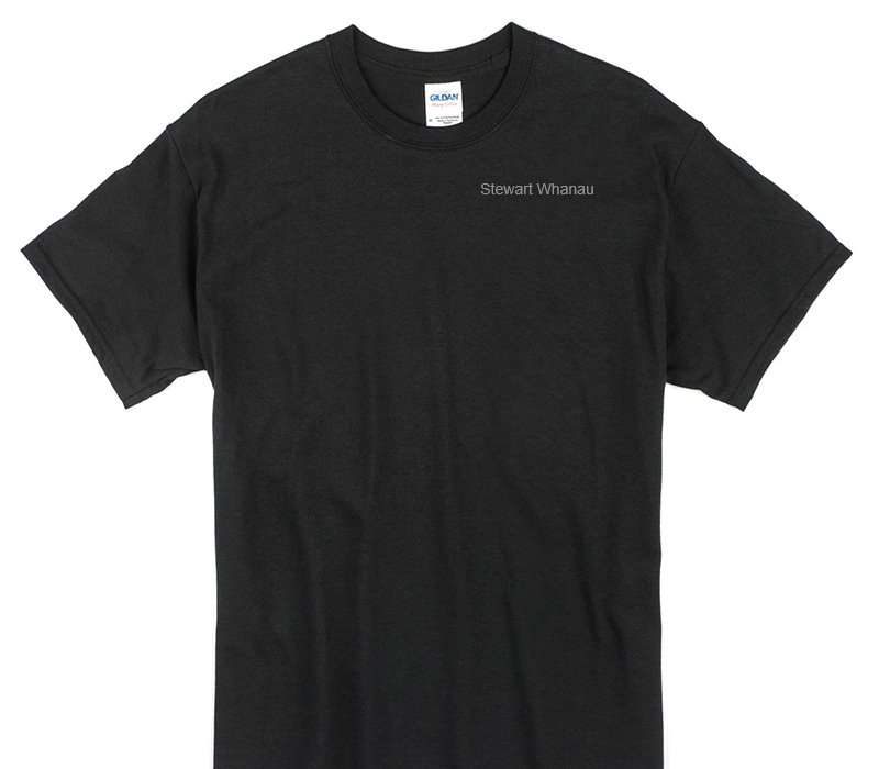 Custom Gildan 100% Cotton Black T-Shirt