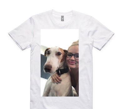 Custom AS Colour 100% Cotton White T-Shirt