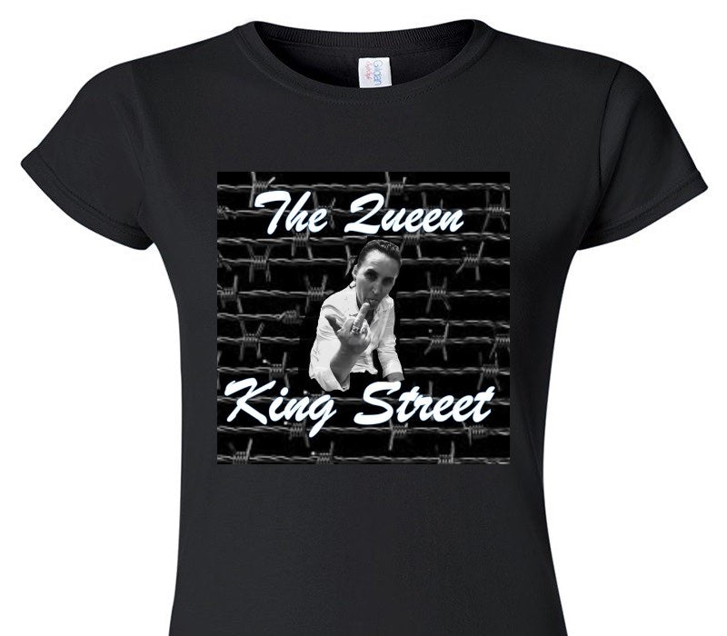 Custom Womens Soft Style 100% Cotton Black T-Shirt