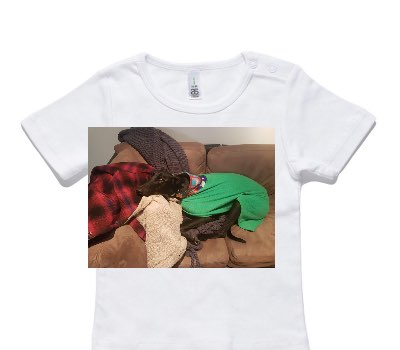Custom AS Colour White Baby T-Shirt