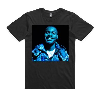 Custom AS Colour 100% Cotton Black T-Shirt