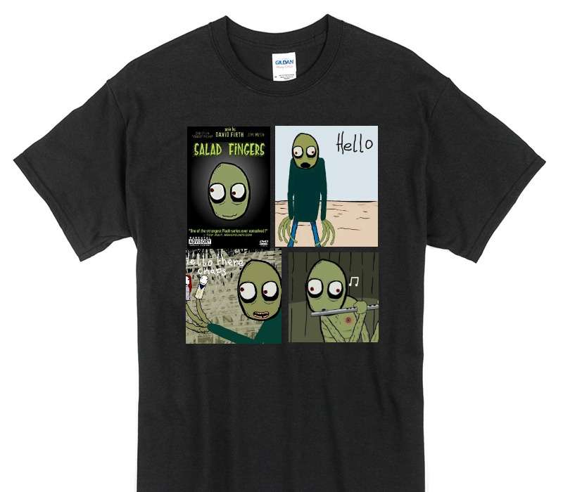 Custom Gildan 100% Cotton Black T-Shirt