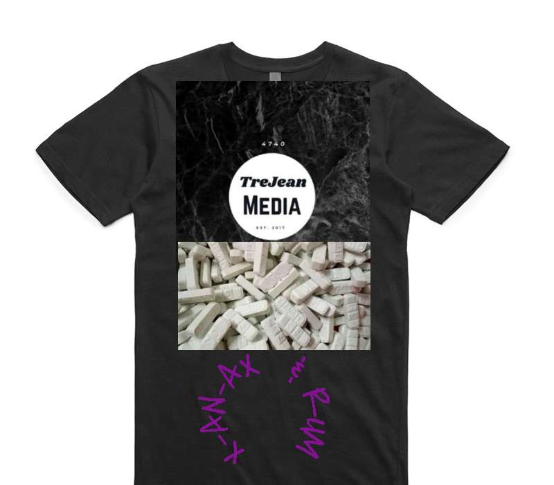 Custom AS Colour 100% Cotton Black T-Shirt