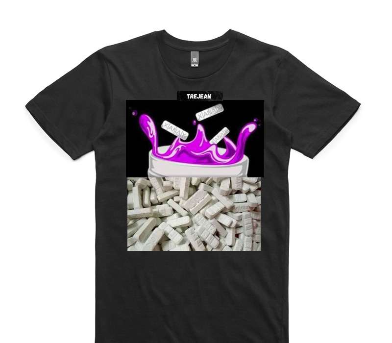 Custom AS Colour 100% Cotton Black T-Shirt