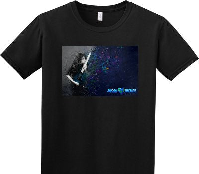 Custom Adult Soft Style 100% Cotton Black T-Shirt