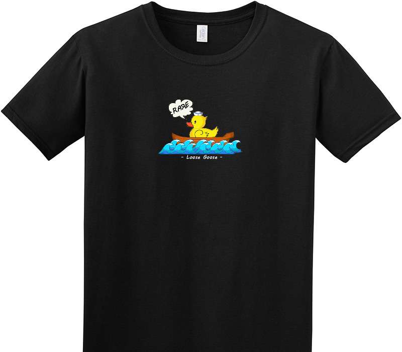 Custom Adult Soft Style 100% Cotton Black T-Shirt
