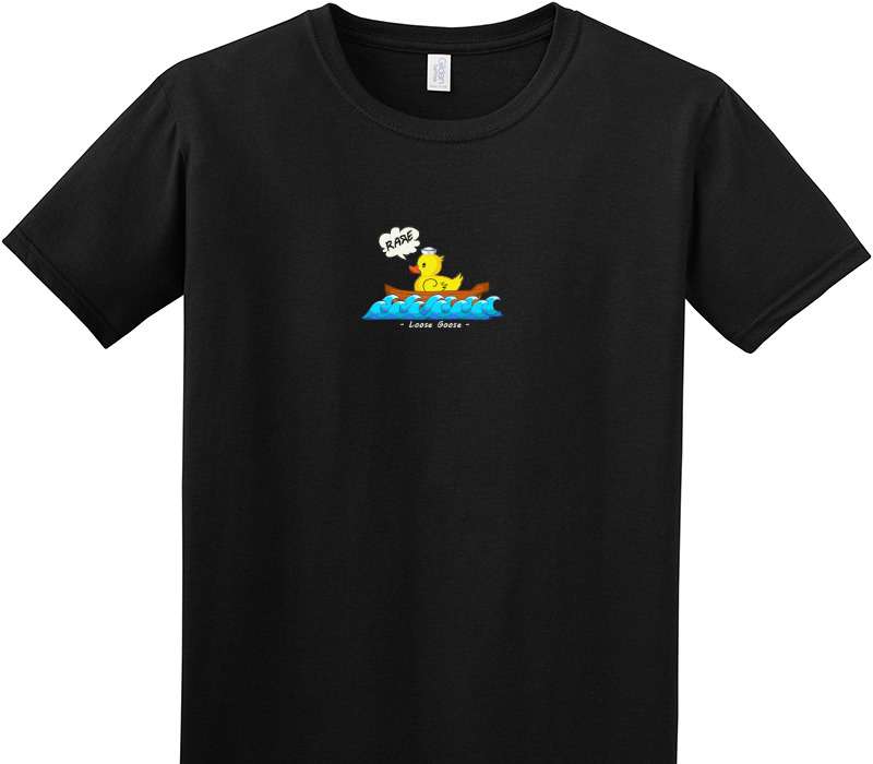 Custom Adult Soft Style 100% Cotton Black T-Shirt