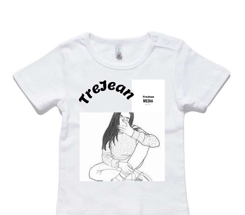 Custom AS Colour White Baby T-Shirt