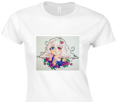 Custom Womens Soft Style 100% Cotton White T-Shirt