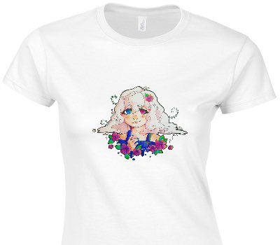 Custom Womens Soft Style 100% Cotton White T-Shirt