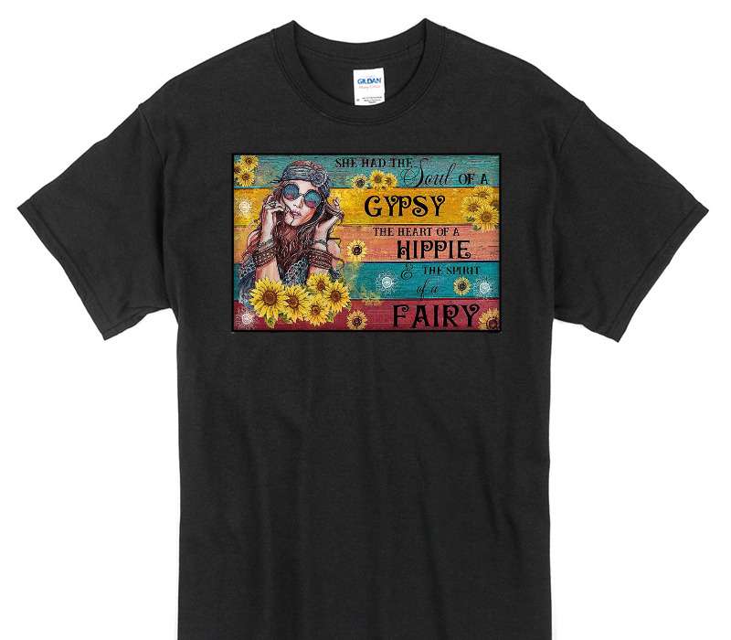 Custom Gildan 100% Cotton Black T-Shirt