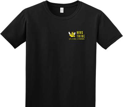 Custom Adult Soft Style 100% Cotton Black T-Shirt