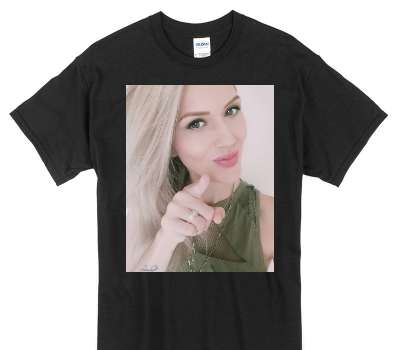 Custom Gildan 100% Cotton Black T-Shirt