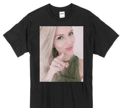 Custom Gildan 100% Cotton Black T-Shirt