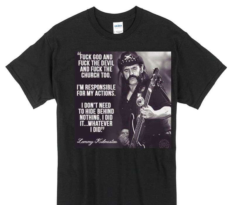 Custom Gildan 100% Cotton Black T-Shirt
