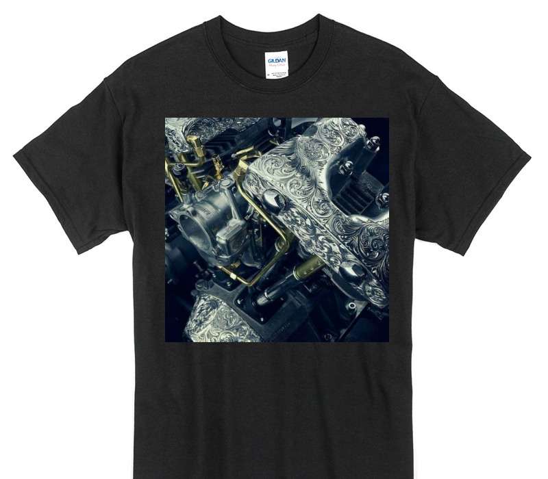 Custom Gildan 100% Cotton Black T-Shirt