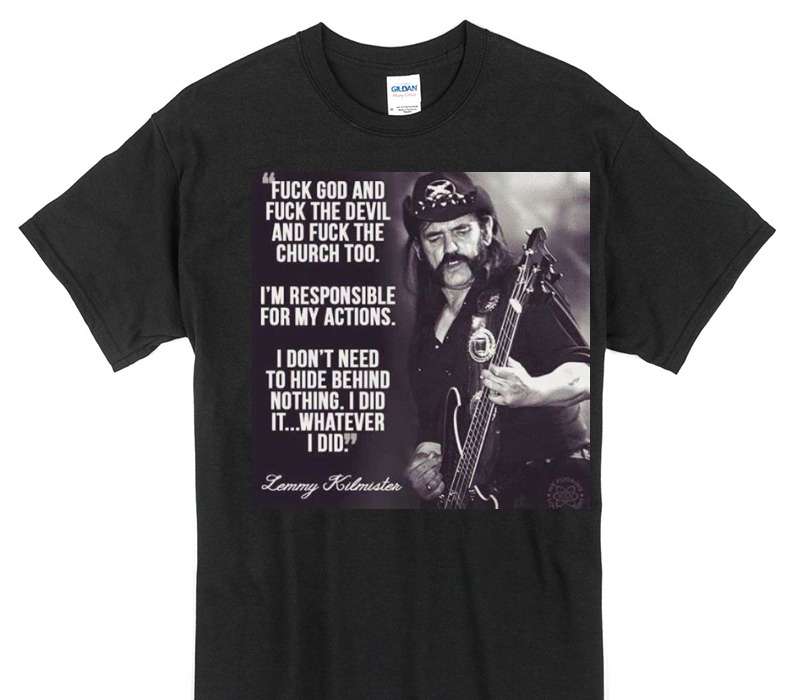 Custom Gildan 100% Cotton Black T-Shirt