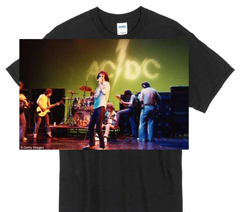 Custom Gildan 100% Cotton Black T-Shirt