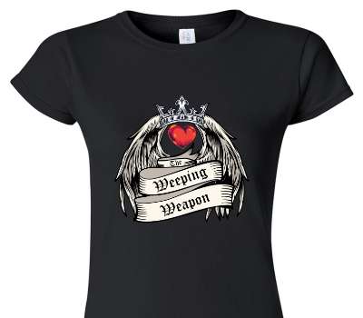 Custom Womens Soft Style 100% Cotton Black T-Shirt