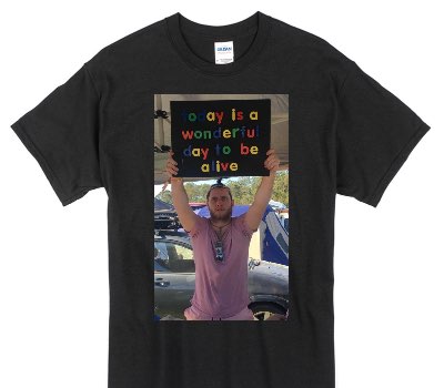 Custom Gildan 100% Cotton Black T-Shirt