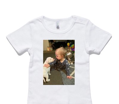 Custom AS Colour White Baby T-Shirt