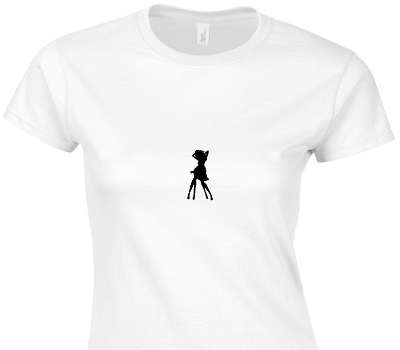 Custom Womens Soft Style 100% Cotton White T-Shirt