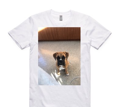 Custom AS Colour 100% Cotton White T-Shirt