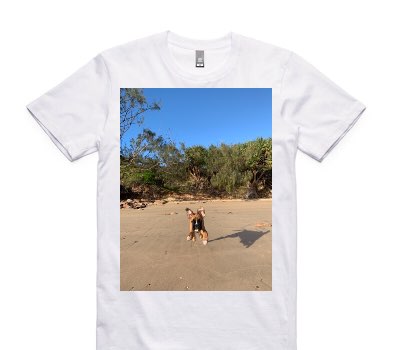 Custom AS Colour 100% Cotton White T-Shirt