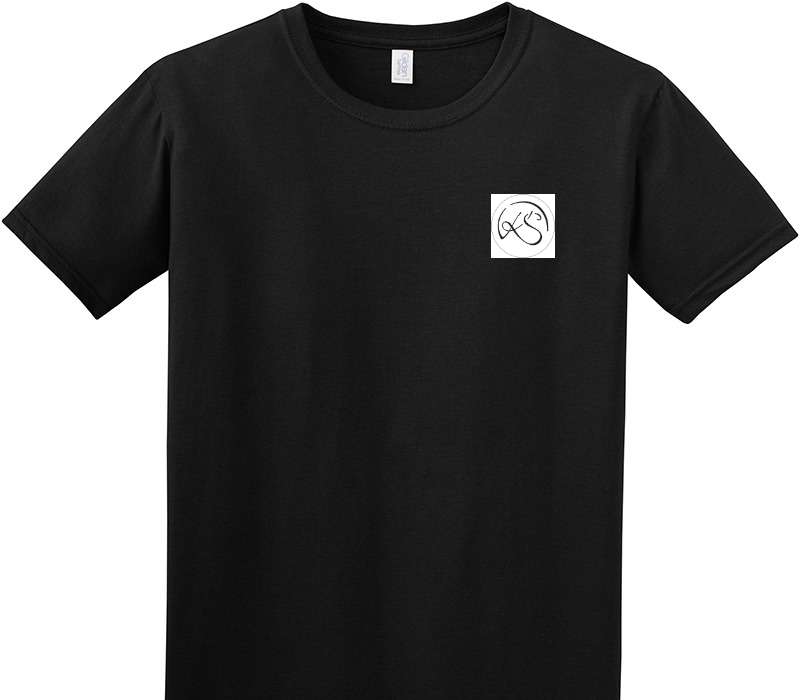 Custom Adult Soft Style 100% Cotton Black T-Shirt