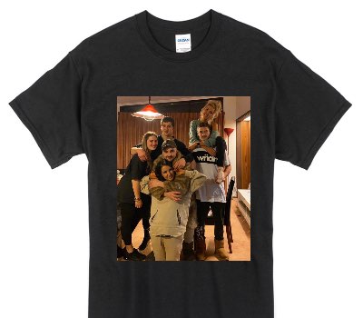 Custom Gildan 100% Cotton Black T-Shirt