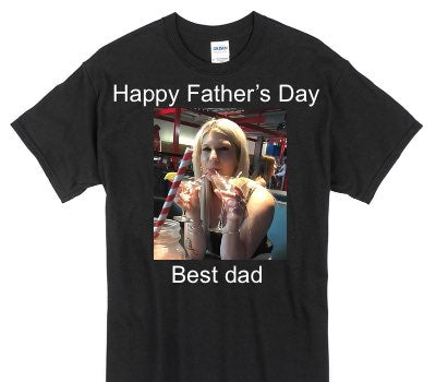 Custom Gildan 100% Cotton Black T-Shirt