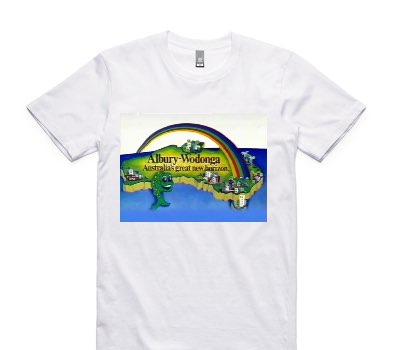 Custom AS Colour 100% Cotton White T-Shirt