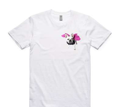 Custom AS Colour 100% Cotton White T-Shirt