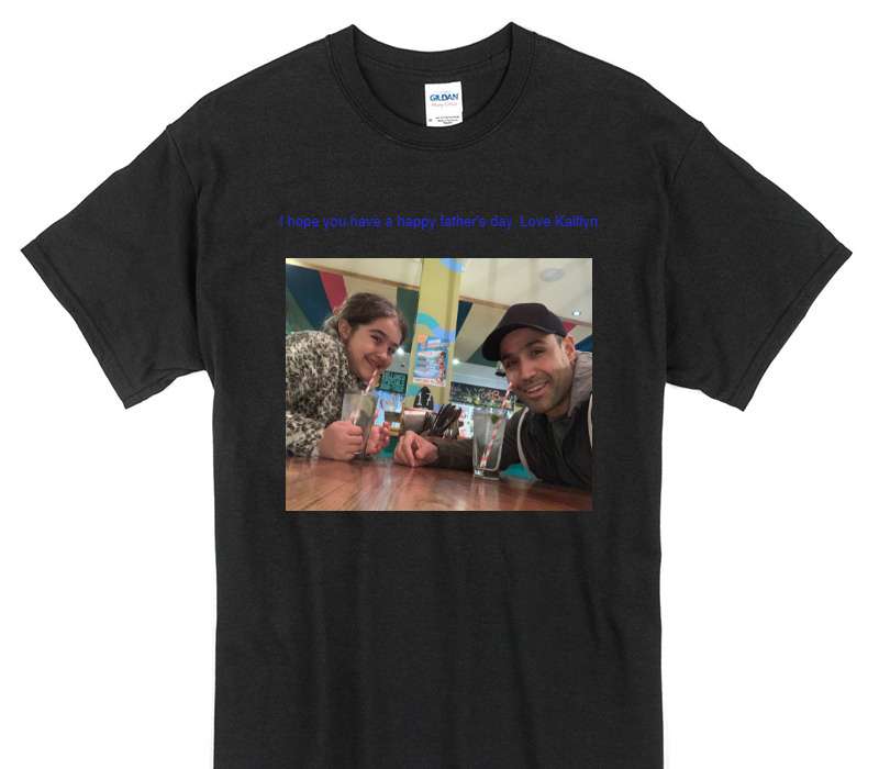 Custom Gildan 100% Cotton Black T-Shirt