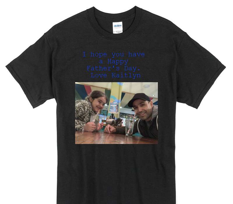 Custom Gildan 100% Cotton Black T-Shirt