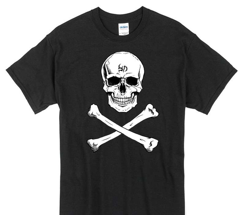 Custom Gildan 100% Cotton Black T-Shirt