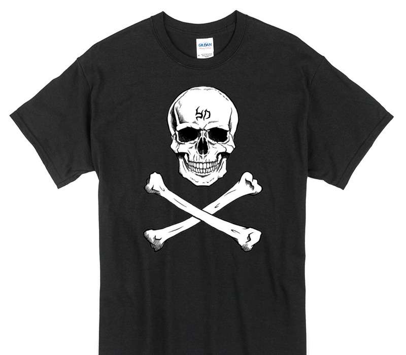 Custom Gildan 100% Cotton Black T-Shirt