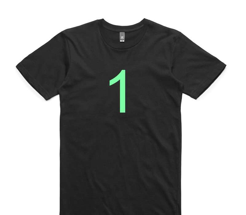Custom AS Colour 100% Cotton Black T-Shirt