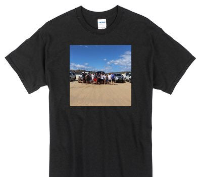 Custom Gildan 100% Cotton Black T-Shirt