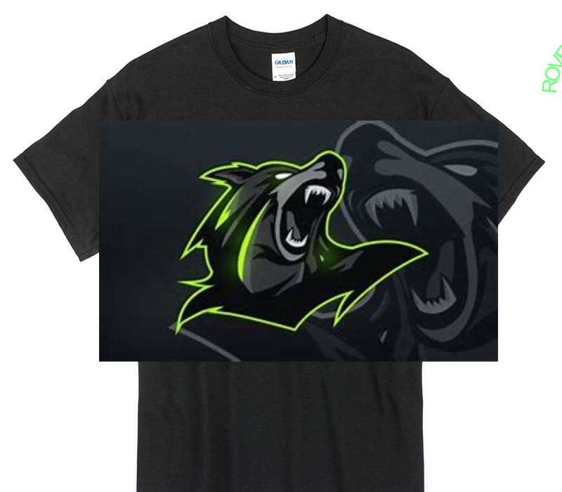 Custom Gildan 100% Cotton Black T-Shirt