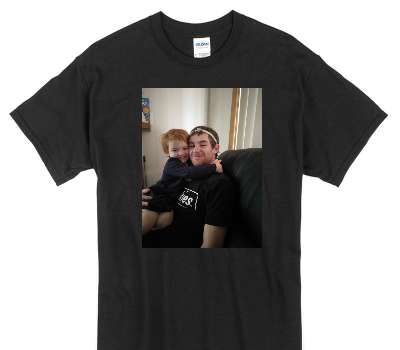 Custom Gildan 100% Cotton Black T-Shirt