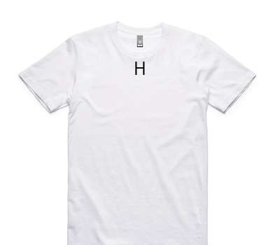 Custom AS Colour 100% Cotton White T-Shirt