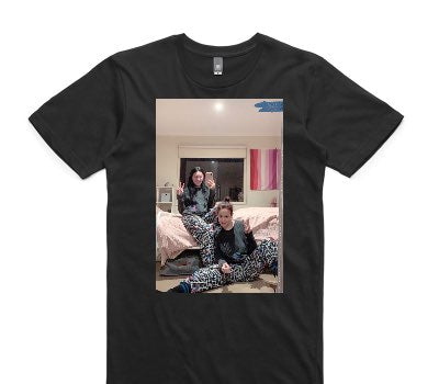 Custom AS Colour 100% Cotton Black T-Shirt