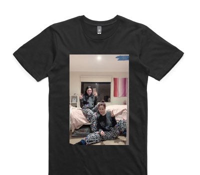 Custom AS Colour 100% Cotton Black T-Shirt