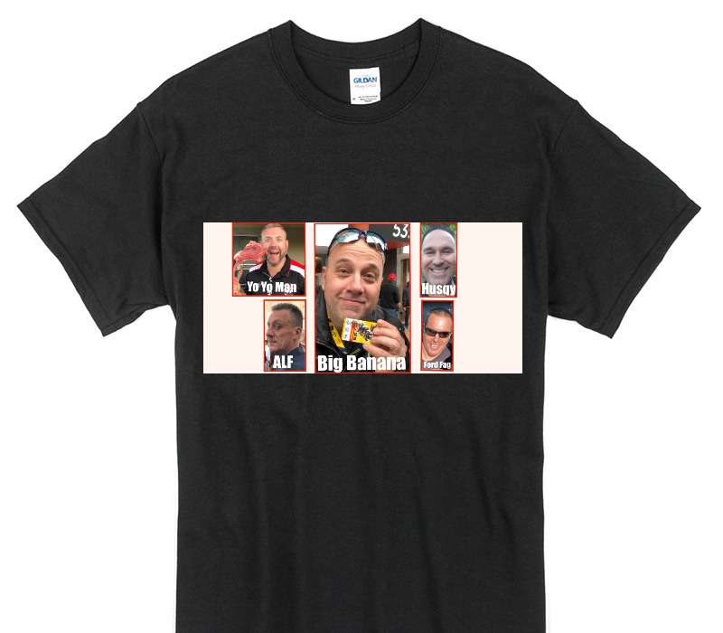 Custom Gildan 100% Cotton Black T-Shirt